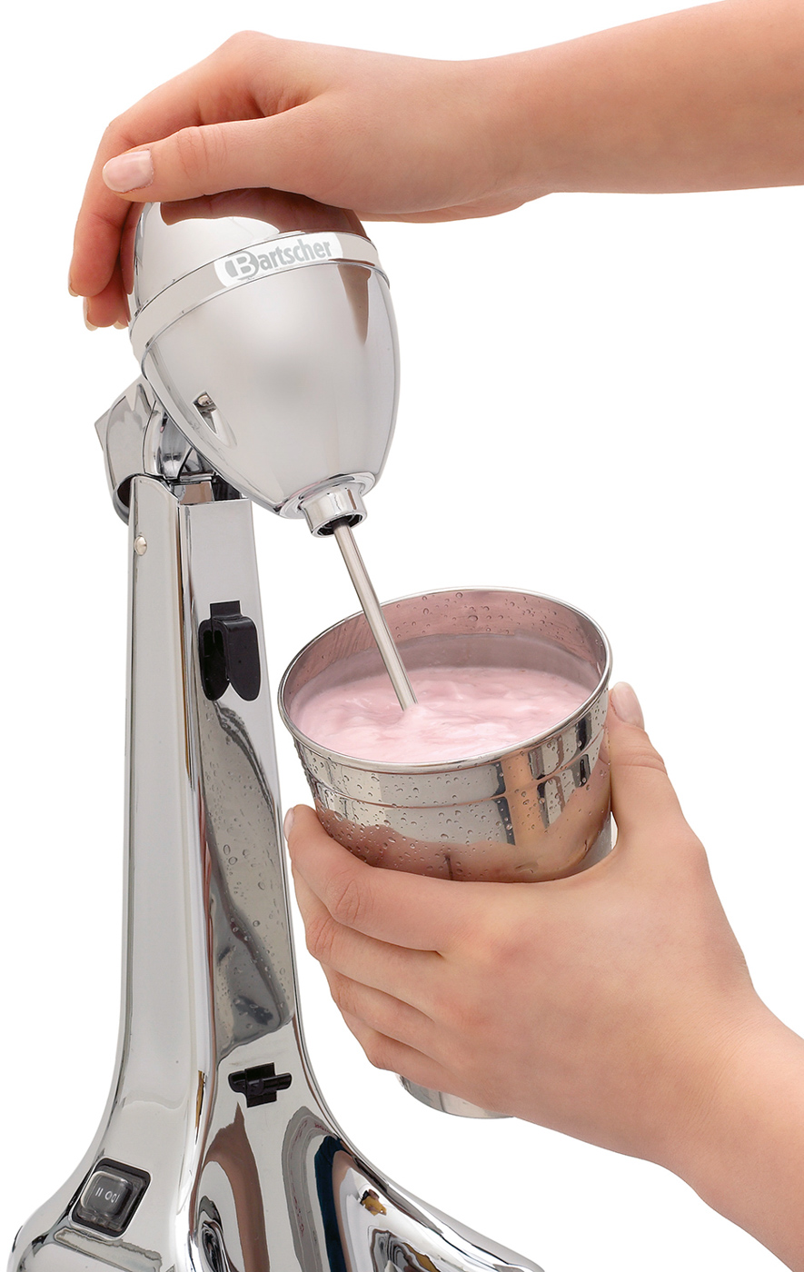 Bartscher Barmixer, 0,7L | Material Mixscheibe: Kunststoff | Maße: 13,5 x 18,5 x 365 cm. Gewicht: 1,4 kg
