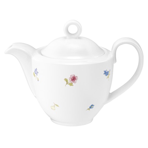 Seltmann Kaffeekanne 1 0,38 l, rund, Form: Community, Dekor: 57391 Streublume, hohe Kantenschlagfestigkeit, Made in Germany