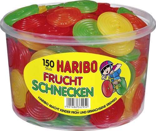 Haribo Bunte Schnecken 150 Stück