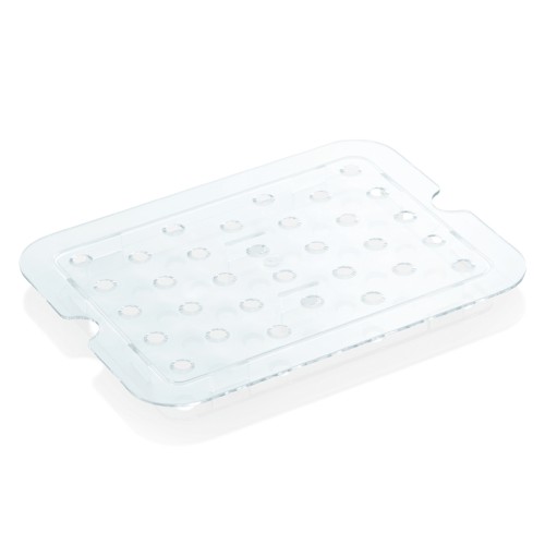 GN 1/2 Einlegeboden, mit Skalierung. Material: Polycarbonat. Serie: GN 94.