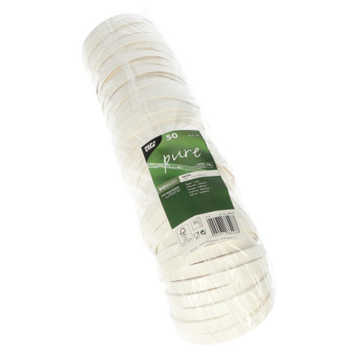 50 Deckel für Trinkbecher, Pappe "pure" rund Ø 9 cm weiss von PAPSTAR