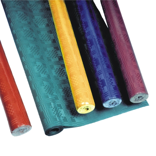 Papiertischtuch mit Damastprägung 8 m x 1,2 m farbig sortiert von PAPSTAR