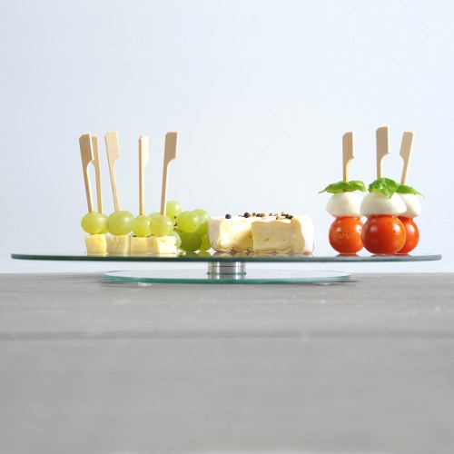 Kesper Dreh- und Servierplatte, Glas