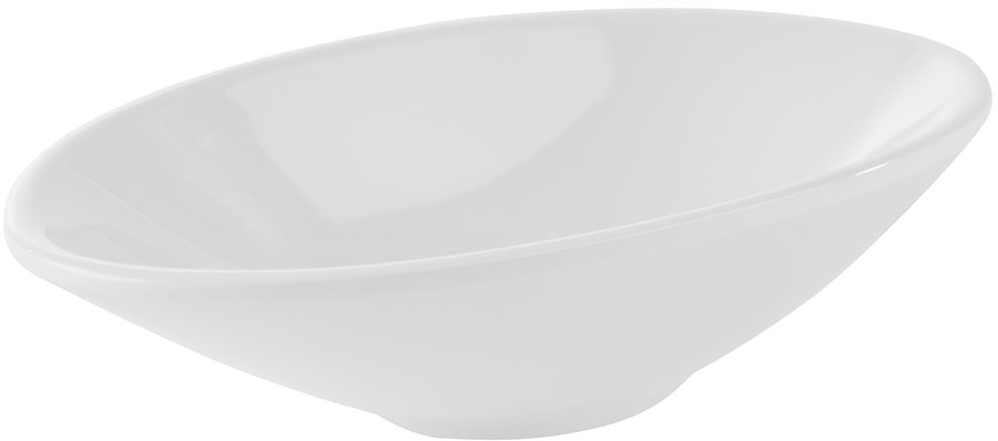 Schale -MINI- 13,5 x 7,5 cm, H: 3 cm Melamin, weiß 0,07 Liter Verpackungseinheit: 20 Stück spülmaschinengeeignet stapelbar