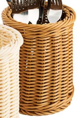 Besteckkorb, braun
