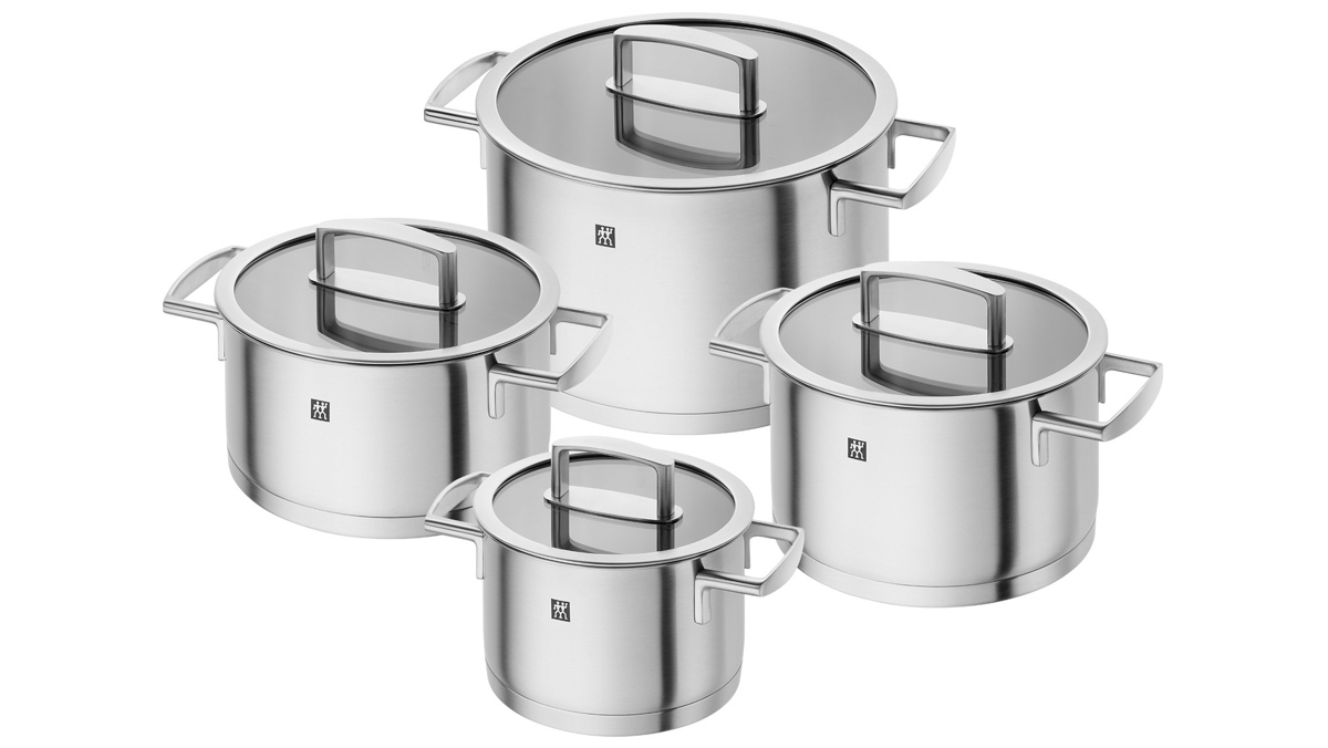 Kochtopfset, 4-tlg, rund, 18/10 Edelstahl, Serie: Vitality. Marke: ZWILLING