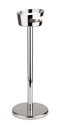 Weinkühler-Ständer Ø 17,5 / 26,5 cm, H: 73 cm 18/8 Edelstahl Lieferung demontiert