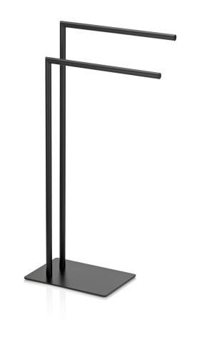 Kela Handtuchhalter Style aus Metall, schwarz, ca. 300mm x 200mm x 810mm (L x B x H)