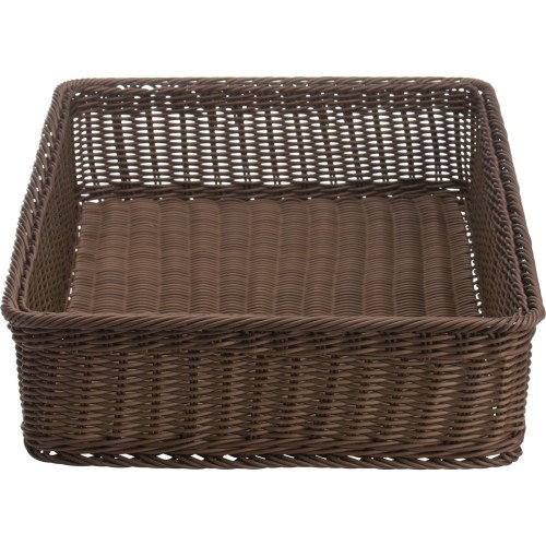 Westmark Korb rechteckig mit Metallrahmen, 60 x 40 x 13 cm, braun