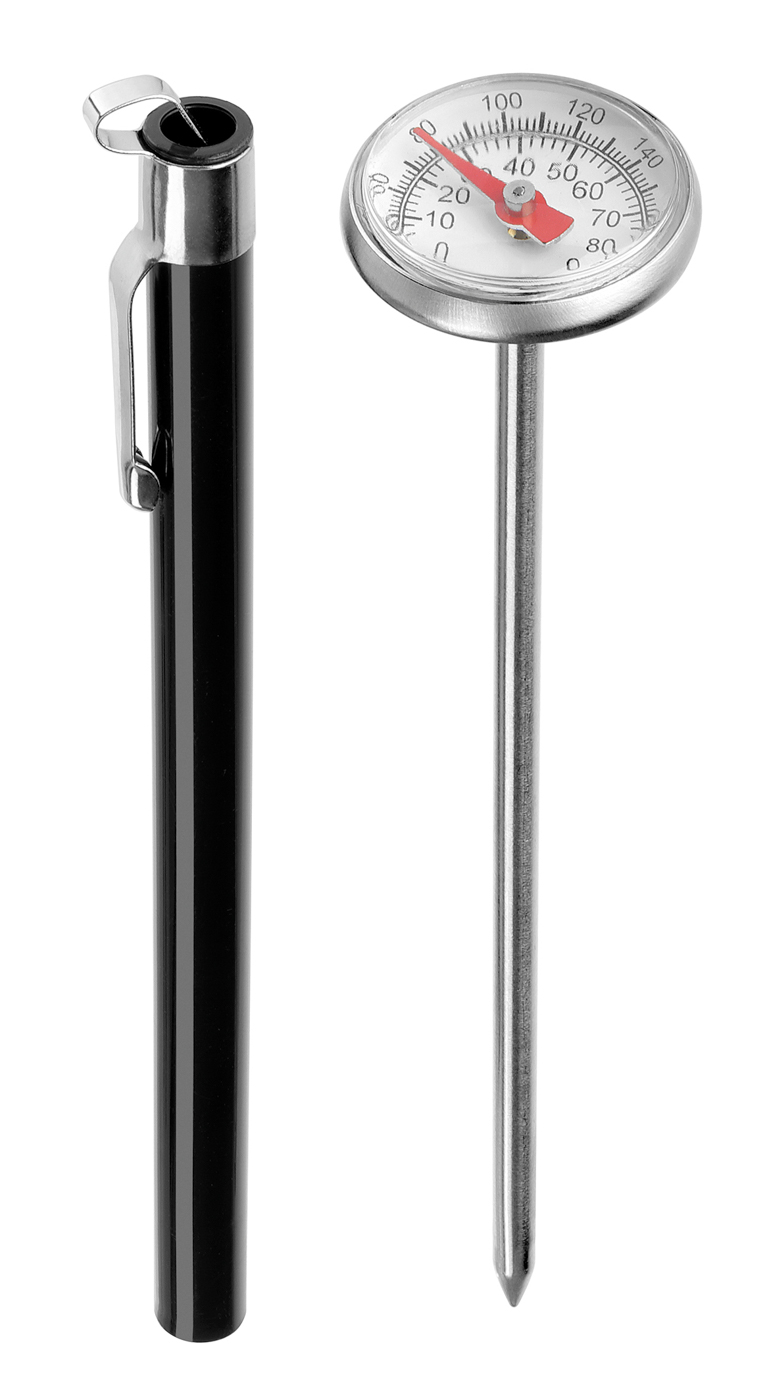 Bartscher Thermometer A1020 KTP | DurchmesserTemperaturfühler: 3,8 mm | Maße: 2,7 x 2,7 x 14,0cm. Gewicht: 0,015 kg