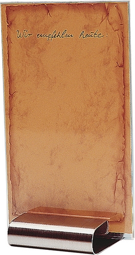 Tischkartenhalter 8 x 7 cm, H: 2 cm Edelstahl spülmaschinengeeignet