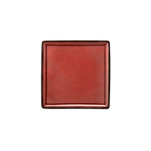 Seltmann Platte 5170 16x16 cm, eckig, Form: Buffet-Gourmet, Dekor: 57126 ziegel4, hohe Kantenschlagfestigkeit, Made in Germany