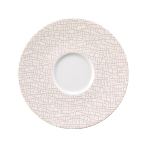 Seltmann Kombi-Untertasse 16,5 cm, rund, Form: Life, Dekor: 25673 Fashion posh rose, hohe Kantenschlagfestigkeit, Made in Germany