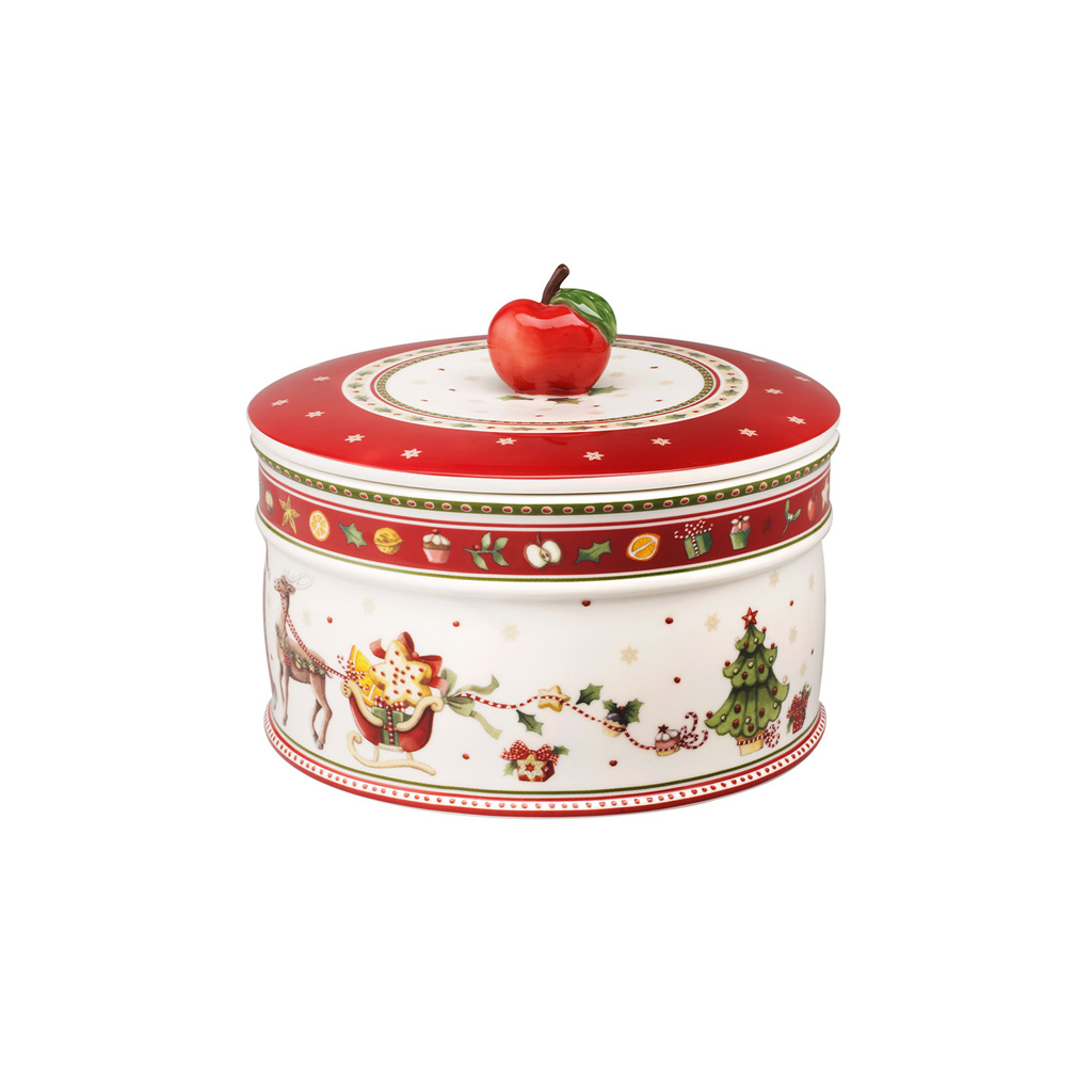 Villeroy und Boch Gebäckdose, groß - Maße: 17,5 x 17,5 x 14,8 cm / Ser.: Winter Bakery Delight