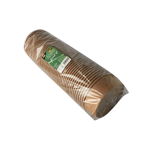 50 Salatschalen, Pappe rund 500 ml Ø 15 cm · 4,6 cm braun von PAPSTAR
