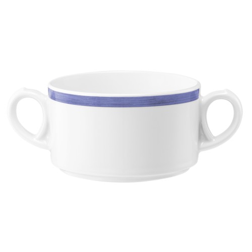 Seltmann Obere zur Suppentasse 0,30 l, rund, Form: Community, Dekor: 57395 Pinselband 3, hohe Kantenschlagfestigkeit, Made in Germany