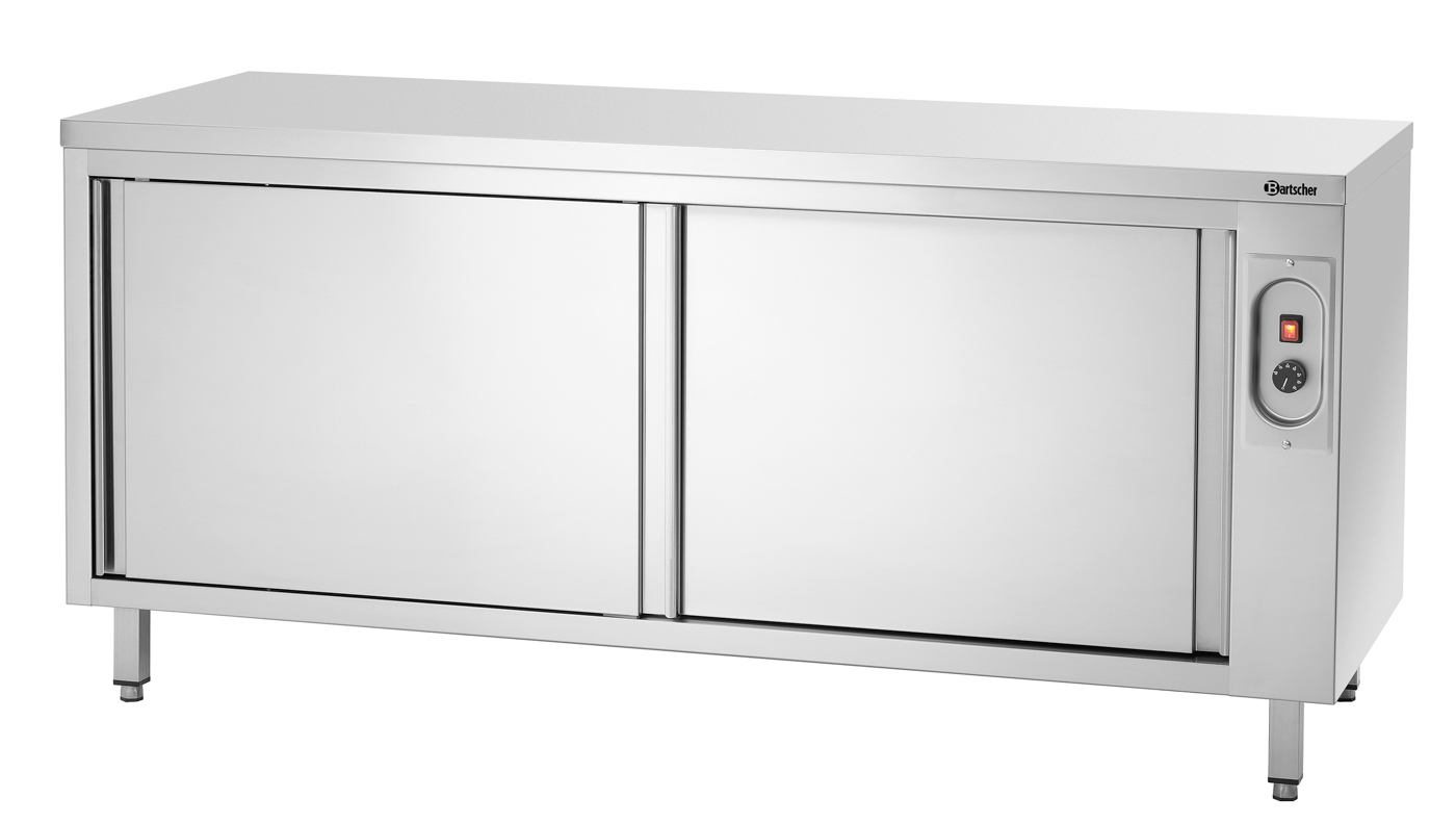 Bartscher Wärmeschrank 700, B1800 | Tiefe Innen:620 mm | Maße: 180 x 70 x 85,0 cm. Gewicht: 104 kg