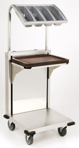 SARO Tablettspender 304er Edelstahl+Besteckkasten Modell TAB2 - Material: AISI304 und Kunststoff - Tablettspender mit Federmechnismus für