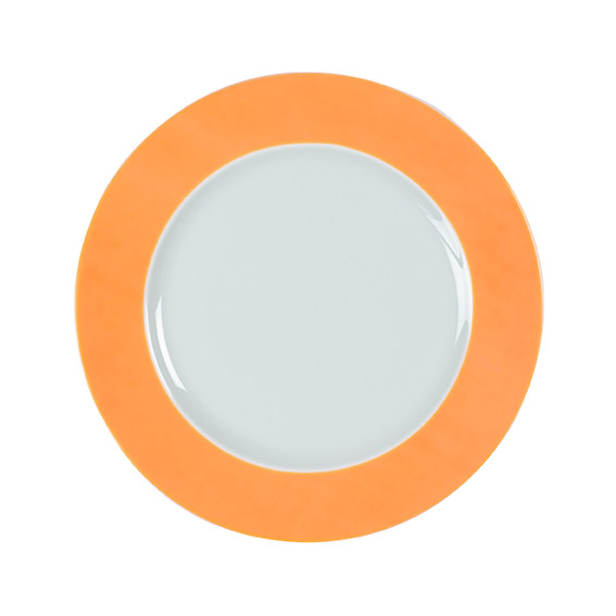 Speiseteller flach 26cm, Farbe: apricot / aprikose,