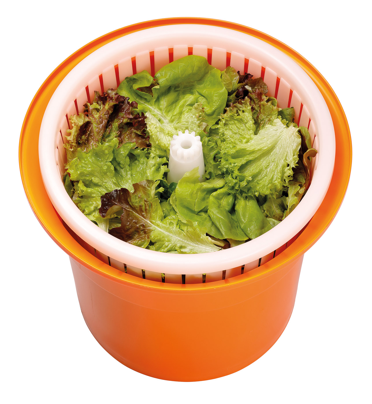 Bartscher Salatschleuder K1-25L |Lebensmittelecht: Ja | Maße: 42 x 42 x 52,0 cm.Gewicht: 3,3 kg