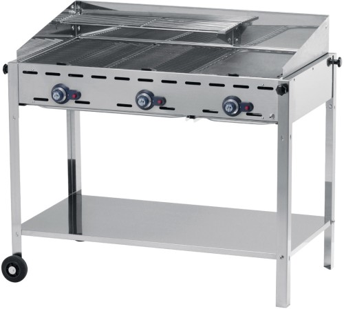 HENDI Grillsystem Green Fire 3 Brenner - 17,4 kW 1078x612x(H)825 mm