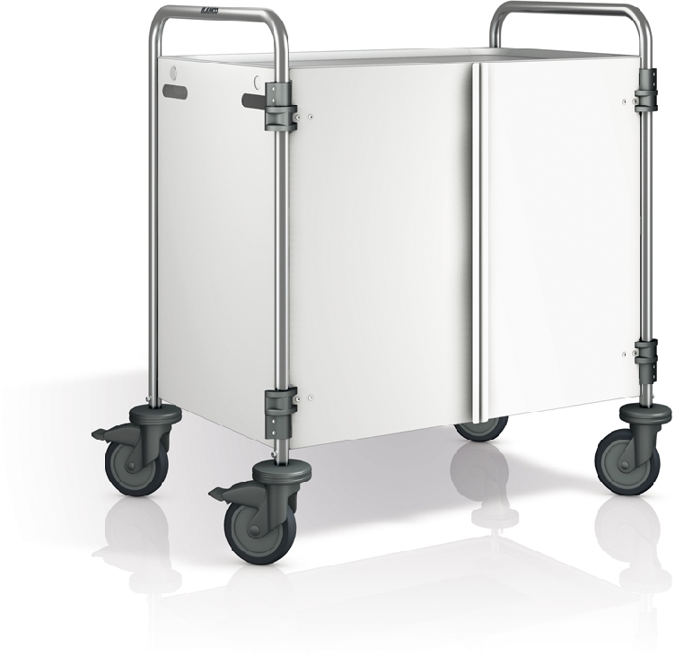 Blanco Verkleidung 3-seitig für Servierwagen Farbe: umbragrau, RAL 7022