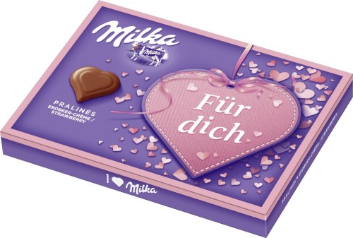 I Love... Milka Erdbeer Rahm Creme Pralines 110G