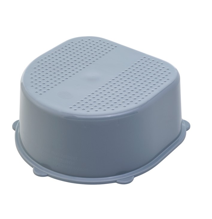 Rotho Bella Bambina Kinderschemel in der Farbe grau Länge: 32 cm, Breite: 30,8 cm, Höhe: 13,3 cm