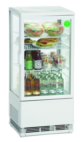 NEUMÄRKER Kühlvitrine 78 Liter weiß 425 x 380 x 960 mm