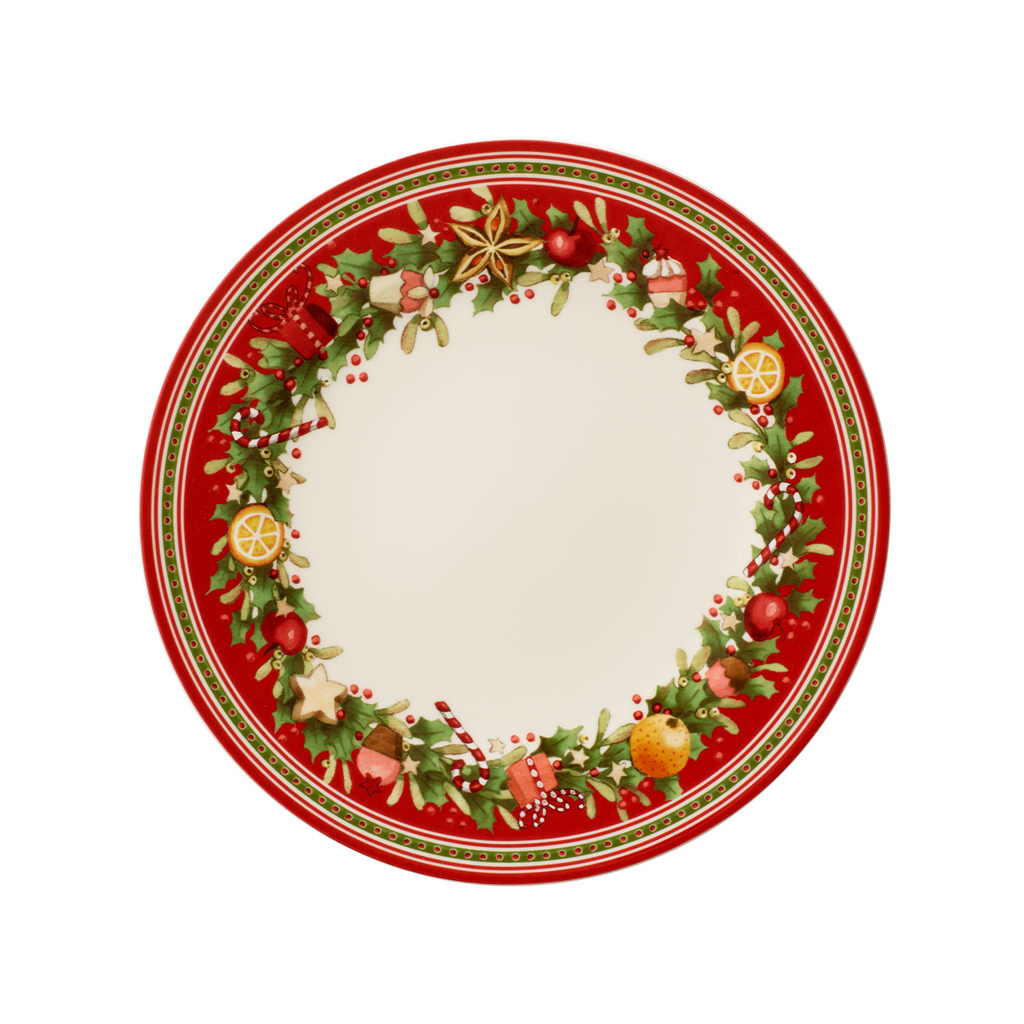 Villeroy und Boch Speiseteller - Maße: 27,5 x 27,5 x 2,1 cm / Ser.: Winter Bakery Delight