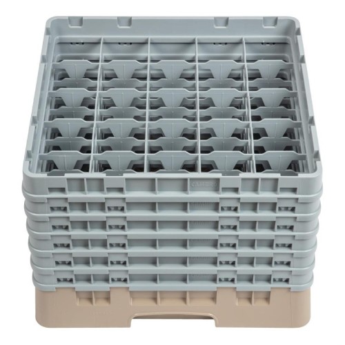 Cambro Gläserspülkorb beige mit 25 Fächern max Glashöhe 29,8cm. Dieser Gläserspülkorb bietet optimalen Schutz für Ihre