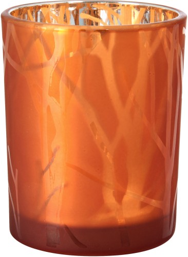 Duni Kerzenhalter Shimmer 100 x Ø 80 mm Rust, 6 Stk/Krt (6 x 1 Stk)