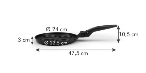 Bratpfanne 4 Eier SmartCLICK ø 24 cm