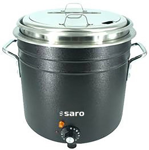 SARO Retro Suppenkessel schwarz - Suppenkessel im Retro Design mit extra starken 1400W, somit können Sie im Handumdrehen sogar Gefrorenes