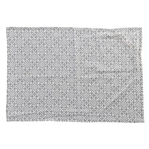 Geschirrtuch "Mosaic", Leinen/Polyester, weiß/grau / Maße: 50x70 cm