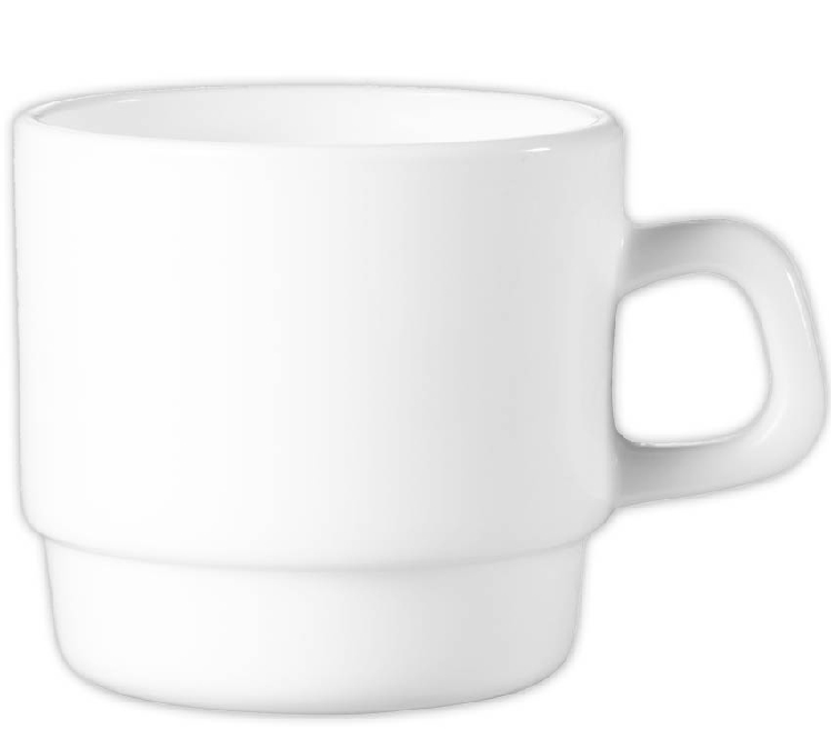 Kaffeeobertasse 22 cl Form Restaurant uni weiß ARCOPAL