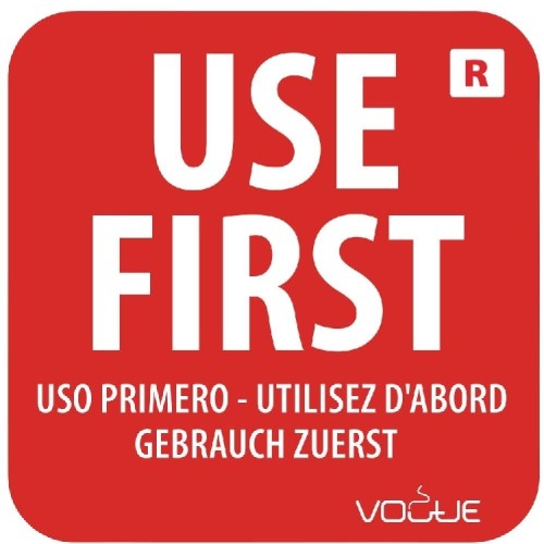 Etikett 25mm Zuerst Gebrauchen - 1000 Stück