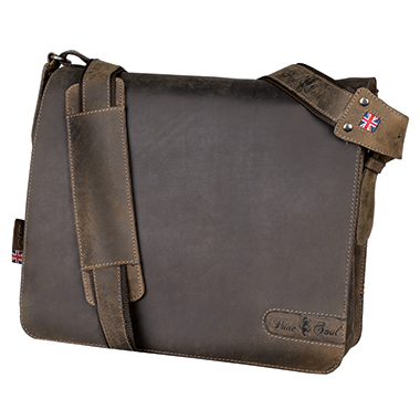 Pride  Soul Umhängetasche BEN 35 x 29 x 11 cm (B x H x T) Leder braun