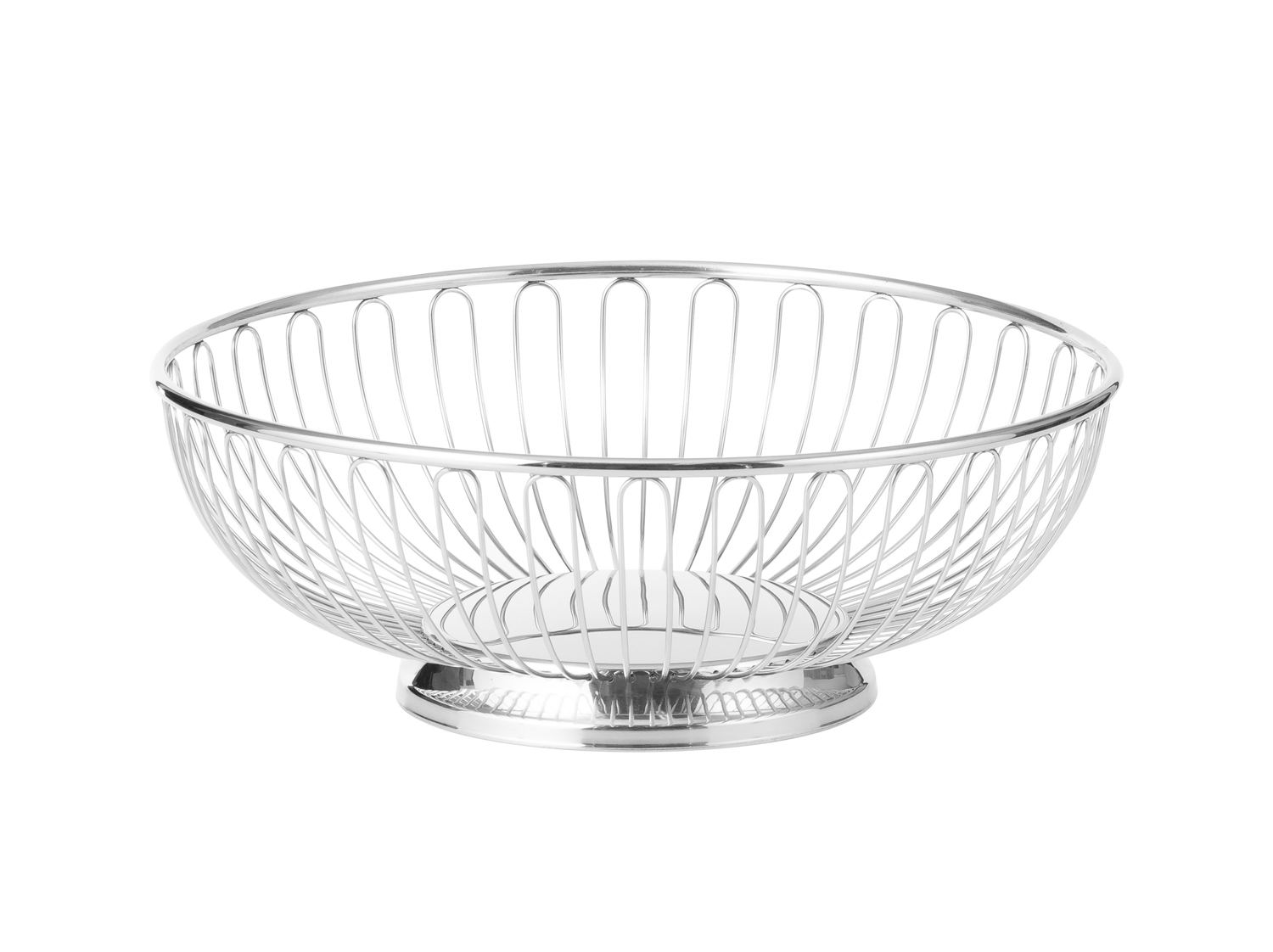 Brot-/ Obstkorb PARIS, rund Material: Edelstahl 18/10, Durchmesser: 25 cm, Höhe: 8,5 cm