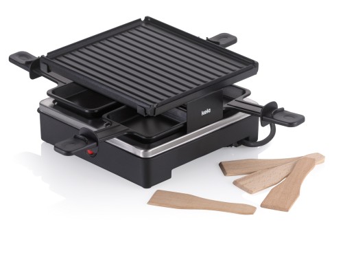 Raclette/Grill Geneva Aluguss schwarz 4Personen 21,5x21,5x12,0 cm von Kela