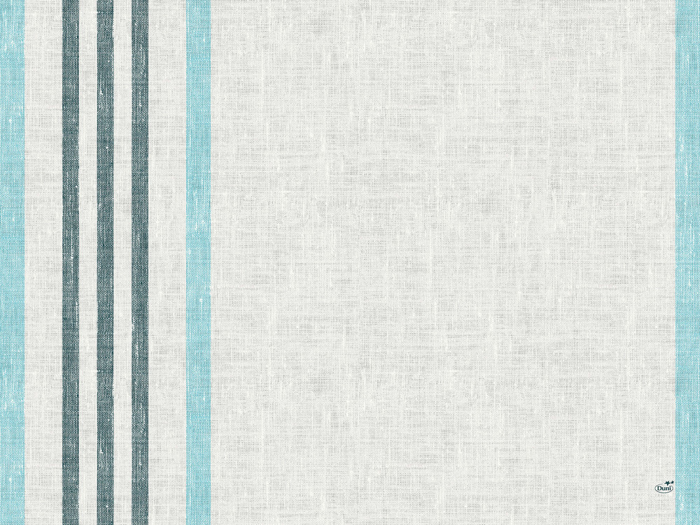 DUNI Papier-Tischsets 30 x 40 cm, Raya blue