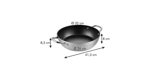 Tiefe Bratpfanne GrandCHEF ø 32 cm, 2 Griffe