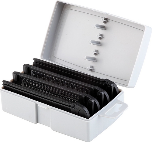 Gemüsehobel, Mandoline 40 x 12 cm, H: 5 / 25 cm Edelstahl, ABS, PP mit 7 verschiedenen Klingen Klingenbreite 10 cm