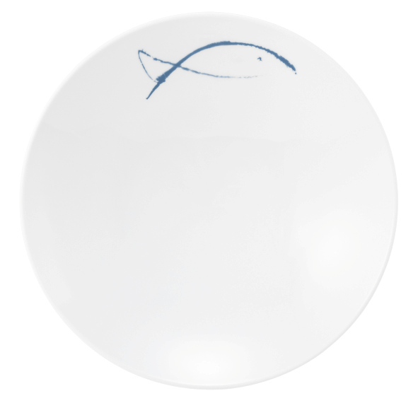 Seltmann Coupschale 26 cm M5381, rund, Form: Coup Fine Dining, Dekor: 57515 Blue Sea, hohe Kantenschlagfestigkeit, Made in Germany