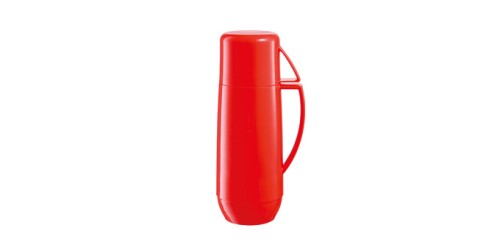 Isolierflasche mit Tasse FAMILY COLORI 0,75 l, rot