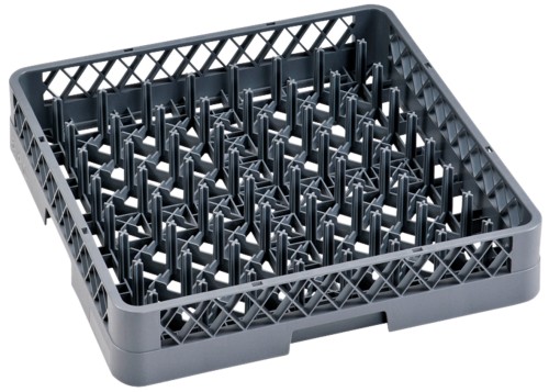 Tellerkorb SPÜLMASCHINENKÖRBE SERIE 9860. Polypropylen, › blaugrau› Außenmaß: 50 x 50 x
