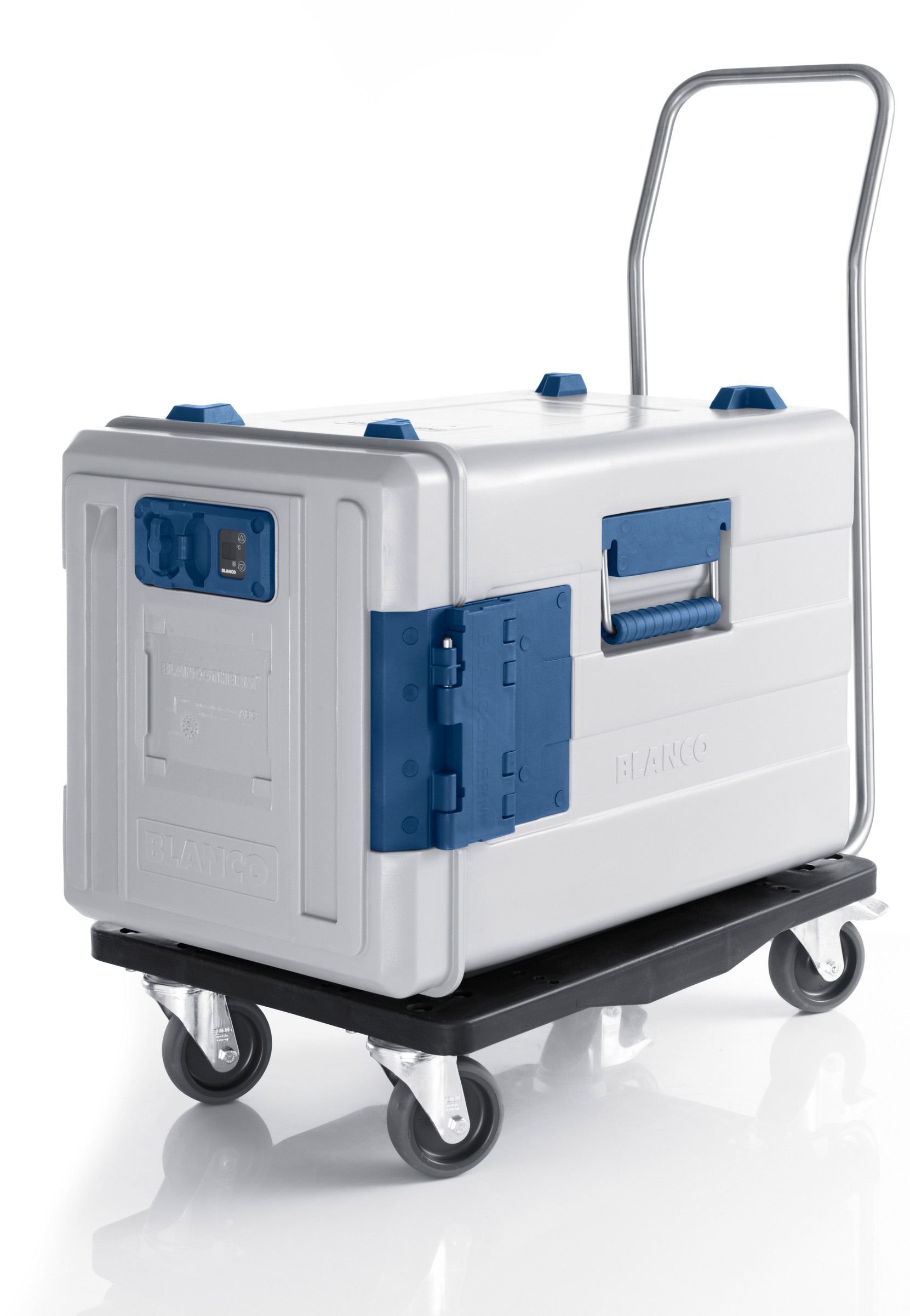 BLANCO Transport-Rolli a. Polypropylen mit Kunststoffrollen, 4 Lenkrollen Ø 125 mm, davon 2 mit Feststeller, Tragfähig: 180 kg, f. Modelle:,