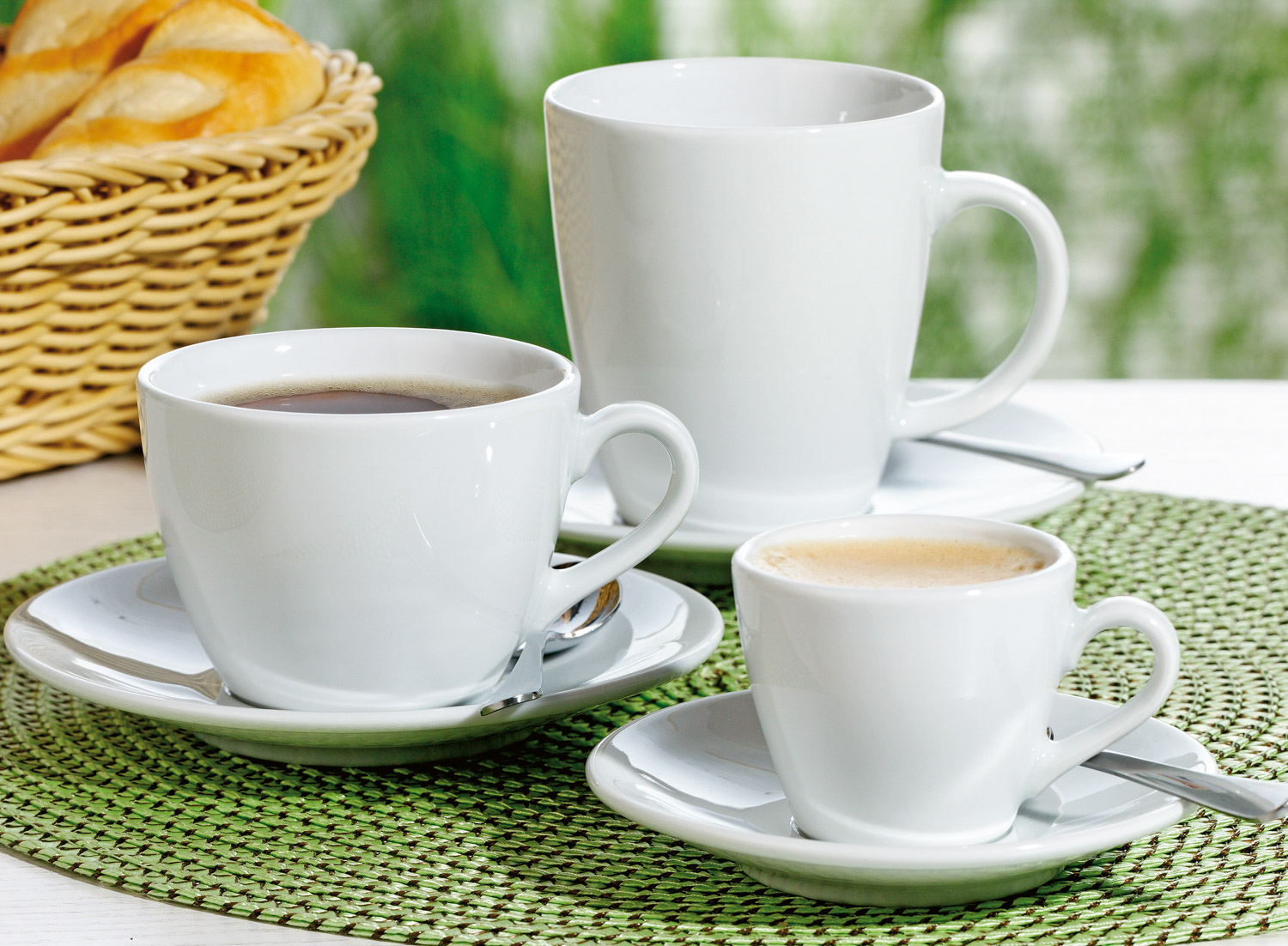 Zuckerschale COFFEESHOP, 0,21l, weiß, von Eschenbach. Offene Schale ohne Deckel.