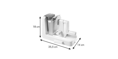 Spiralschneider HANDY, 3 Schneideaufsätze