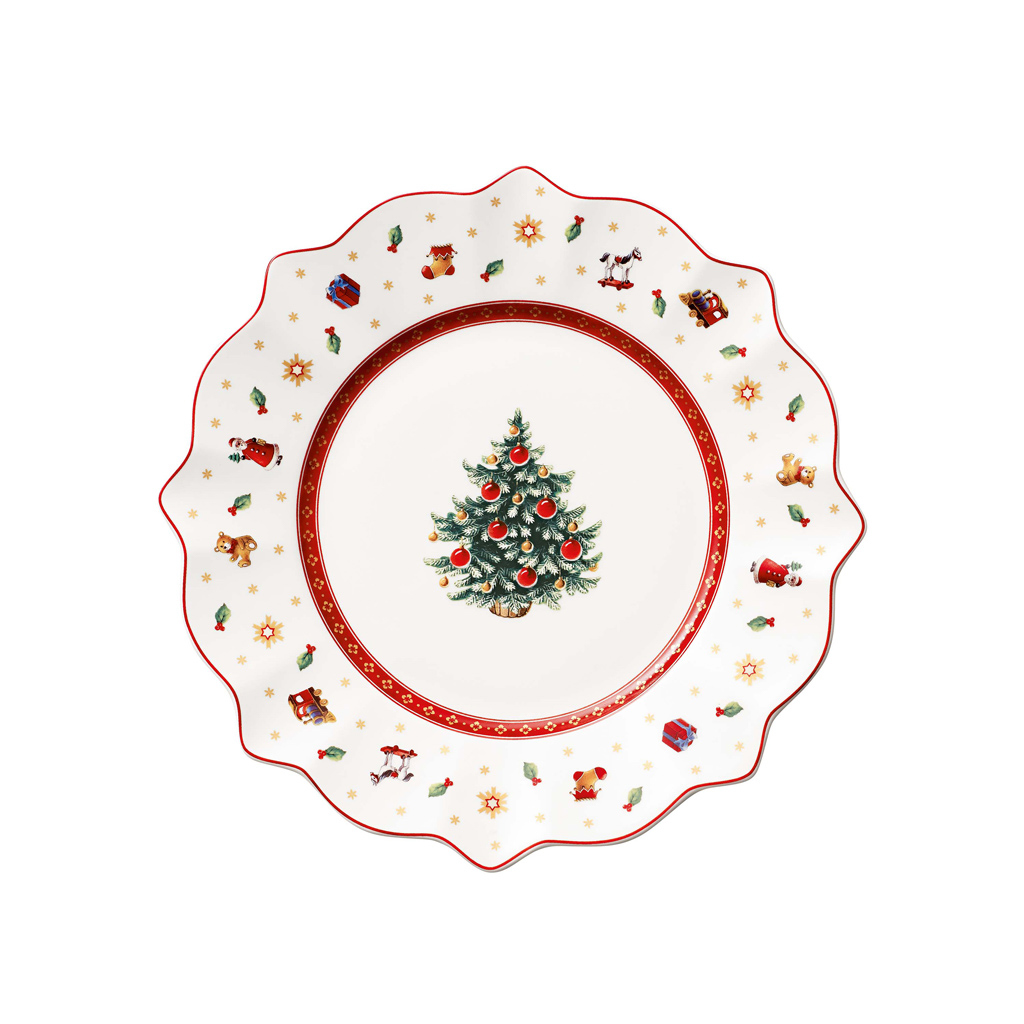 Villeroy und Boch Frühstücksteller weiß - Maße: 24 x 24 x 3 cm / Ser.: Toy's Delight